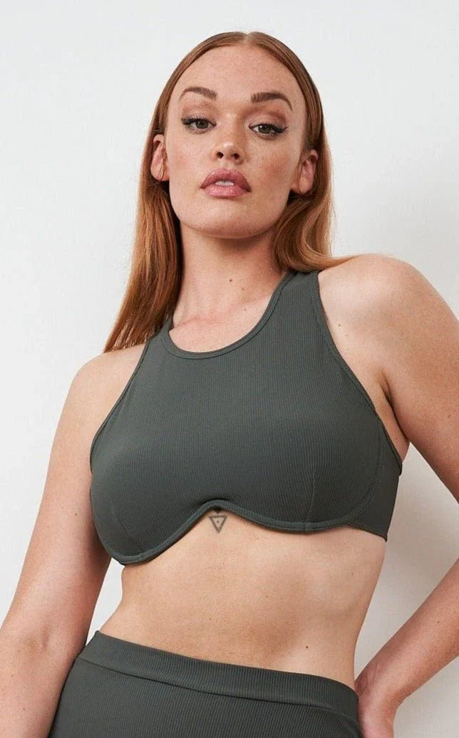 Zoey Top - Ribbed Underwire Crop